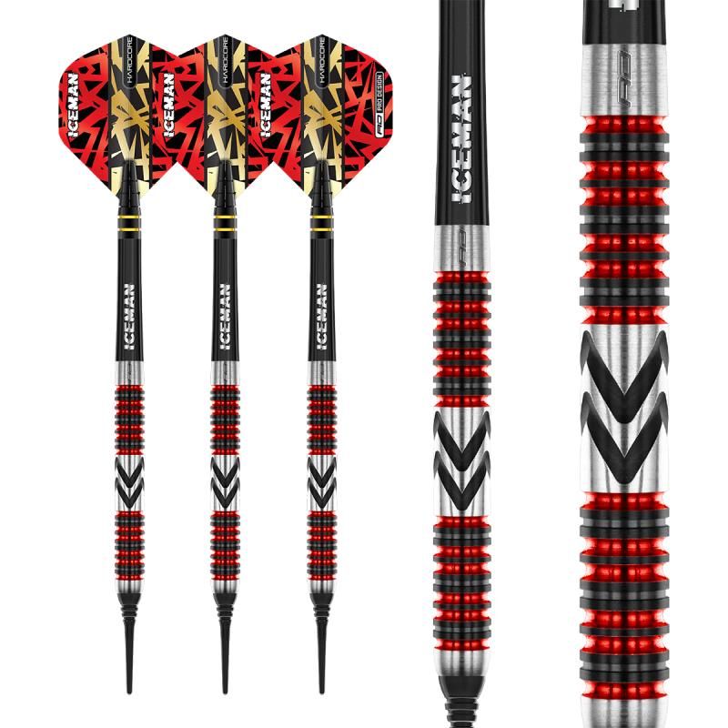 Soft Dartset (3 Stk) Gerwyn Price "Iceman"  Firebird