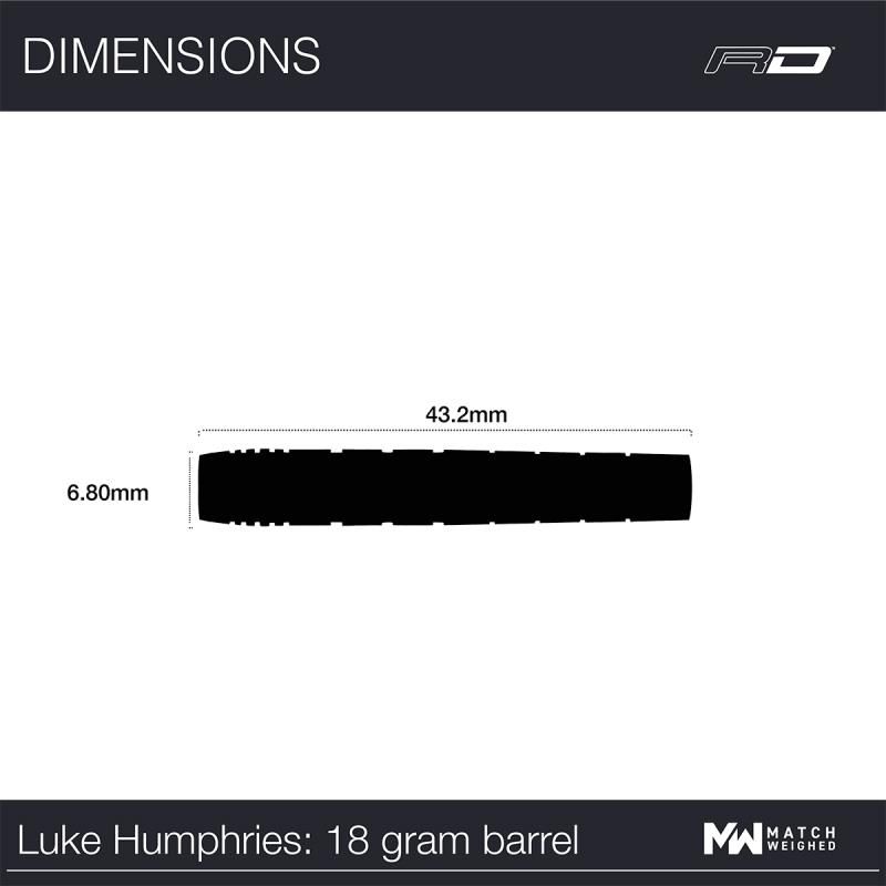 Soft Dartset (3 Stk.) Luke Humphries - TX1 Atomised 20g
