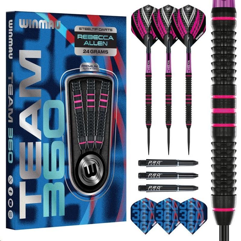 24g Steel Dartset Rebecca Allen Team 360