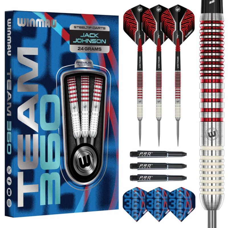 24g Steel Darts Jack Johnson Team 360