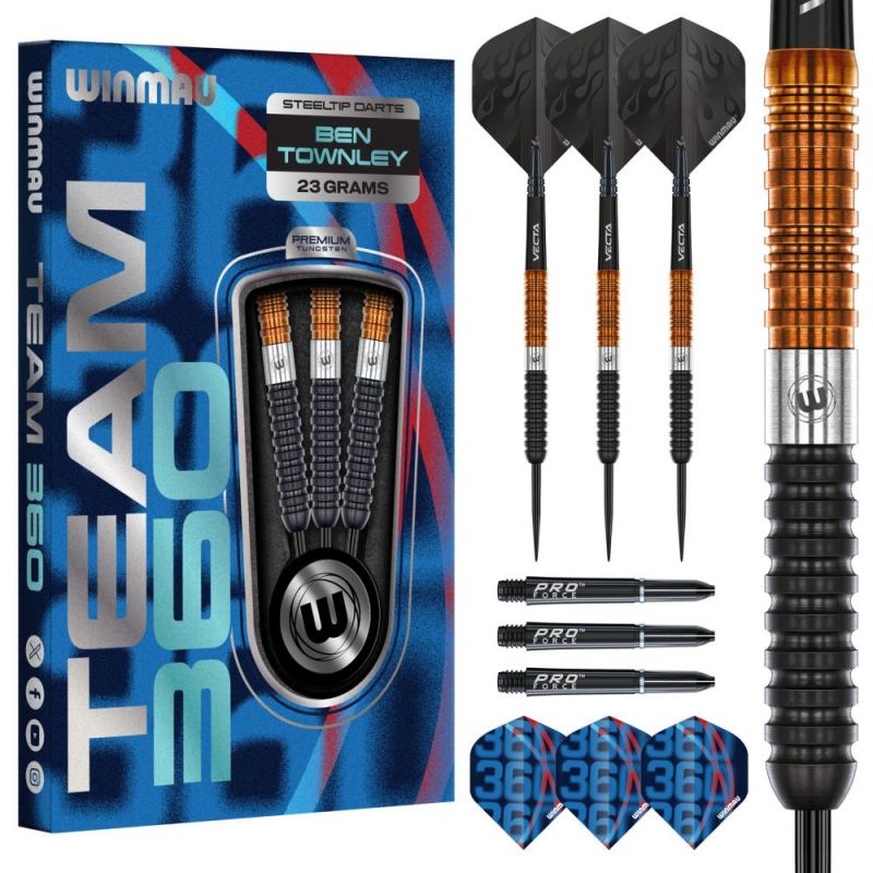 23g Steel Darts Ben Townley Team 360