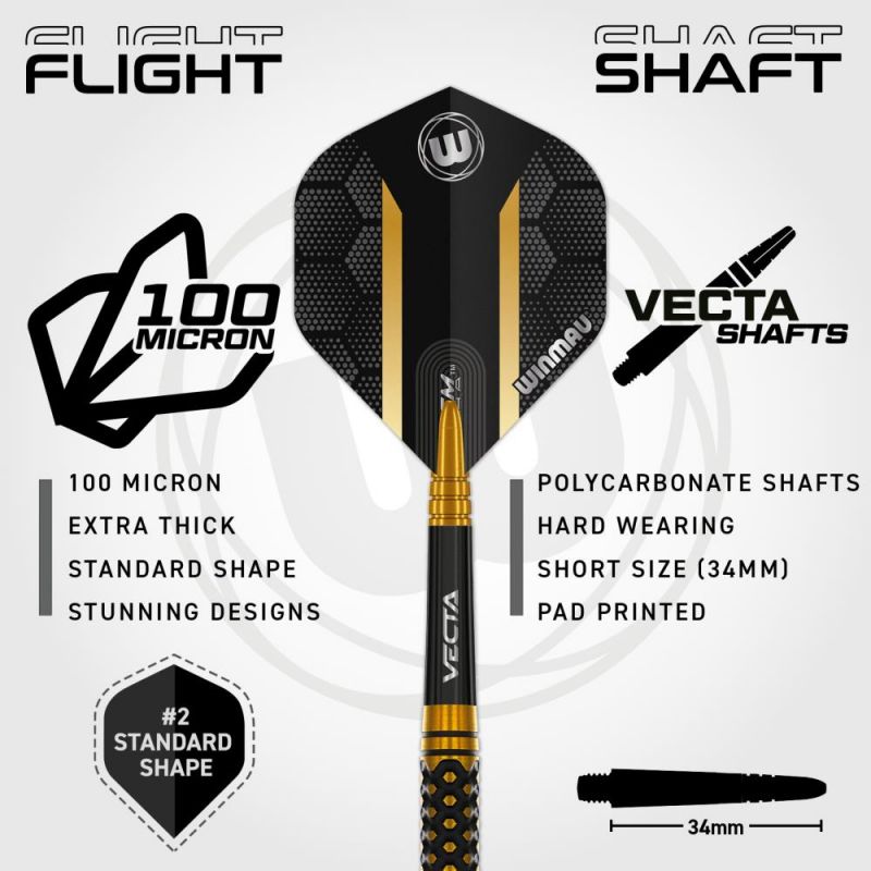22g Steel Darts Bradley van der Velden Team 360