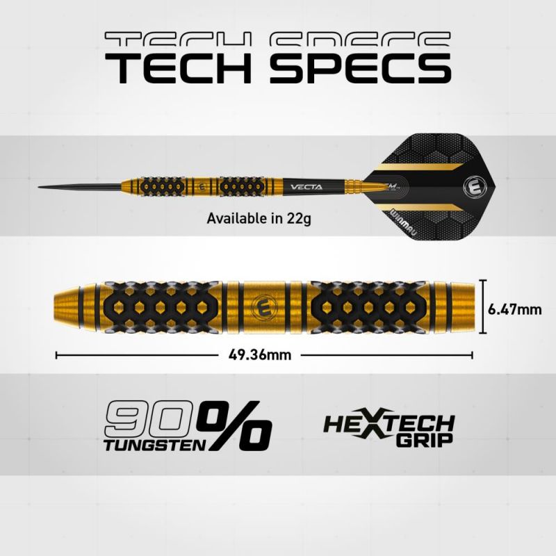 22g Steel Darts Bradley van der Velden Team 360