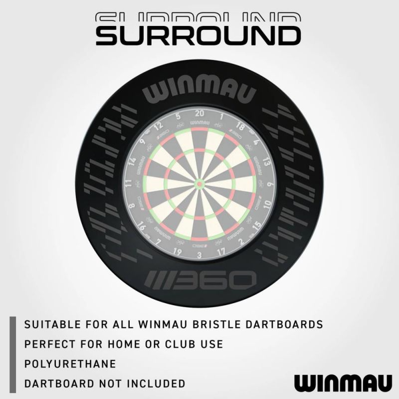 Winmau Blade 360 Black Dartboard Surround