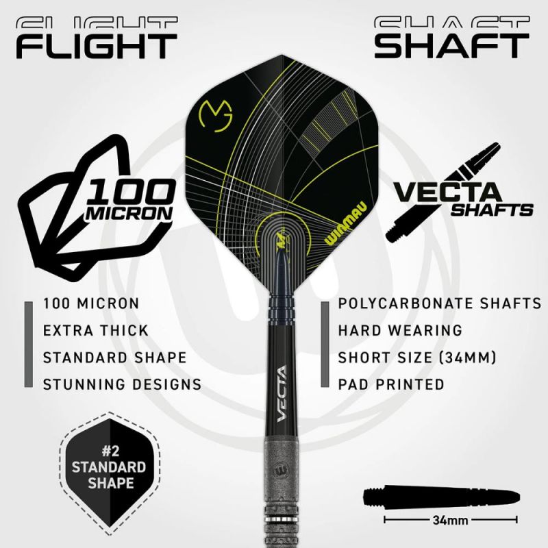 Steel Darts (3 pcs) MvG Signatur Edition 90% Tungsten