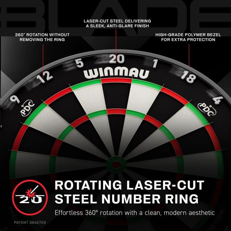Dartboard Winmau Blade X Offizielles PDC Dartscheibe