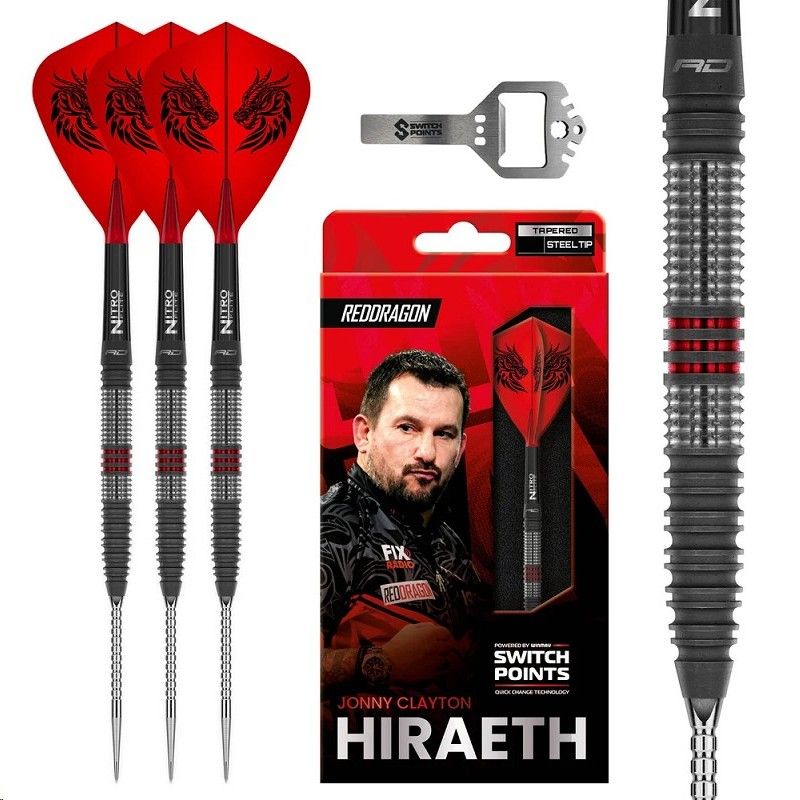 Steel Dartset Jonny Clayton Hiraeth 90% Switch Point Darts
