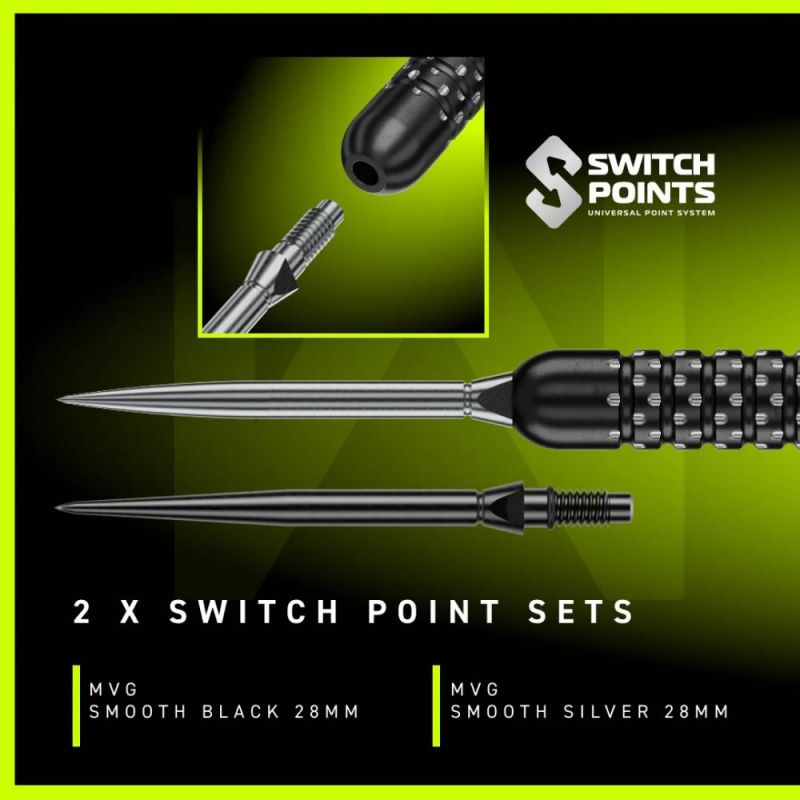 Winmau Steel Dartset MVG W-Max 90% Switch Point