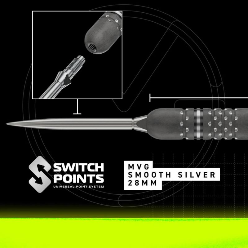 Winmau Steel Dartset MVG TS-PRO 90% Switch Point