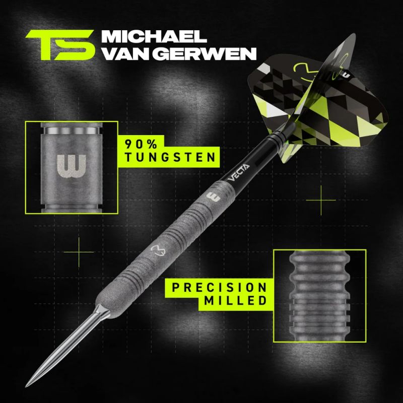 Winmau Steel Tip Dart Set MVG TS 90% Switch Point