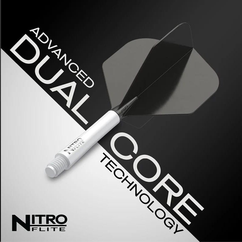 Red Dragon Nitro Flite – White Shaft & Black Flight (Shape 02)