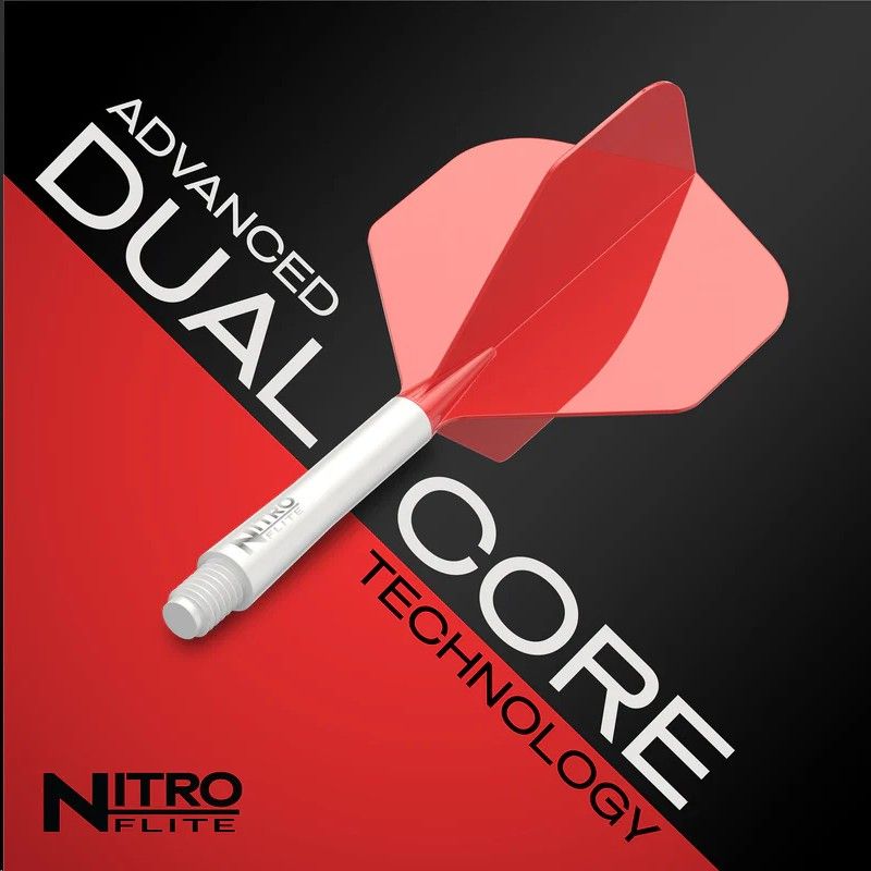 Red Dragon Nitro Flite – White Shaft & Red Flight (Shape 02)