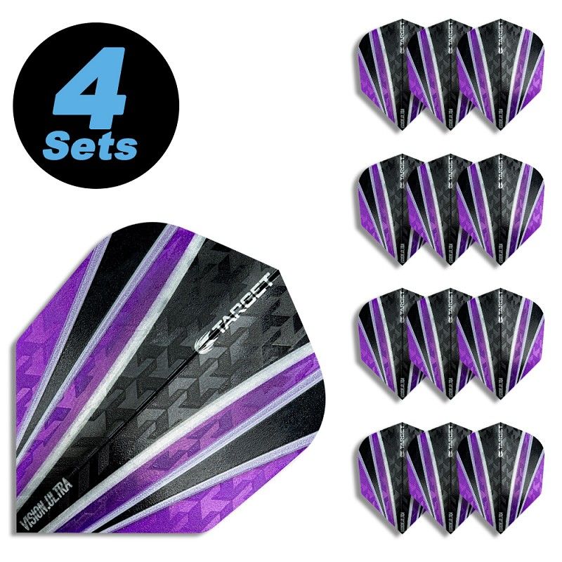 4 Flight Sets (12 pcs) Standard Vision Ultra 4 purple