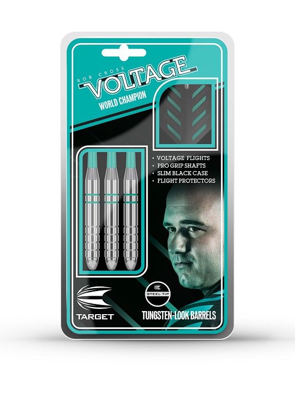 Steel Dartset (3 Stk) Rob Cross Silver brass