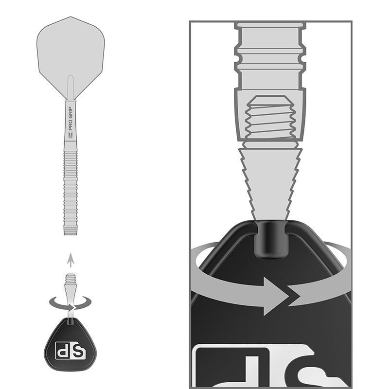 Wechselspitze TITANIUM GROOVED SP