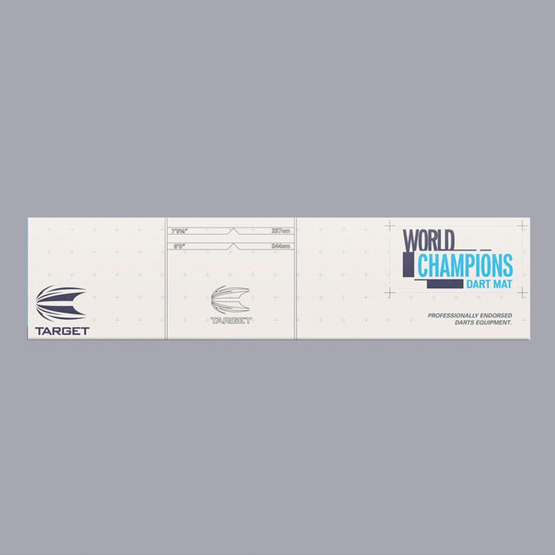 Dartmatte World Champion blaue Linie