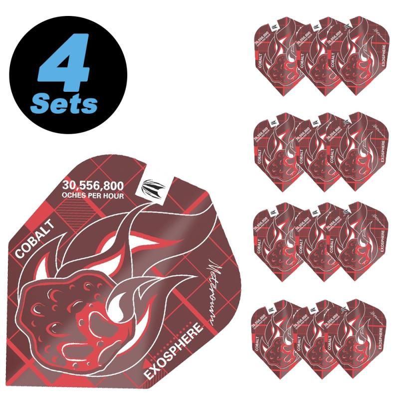 4 Flight (12 pcs) Blueprint red