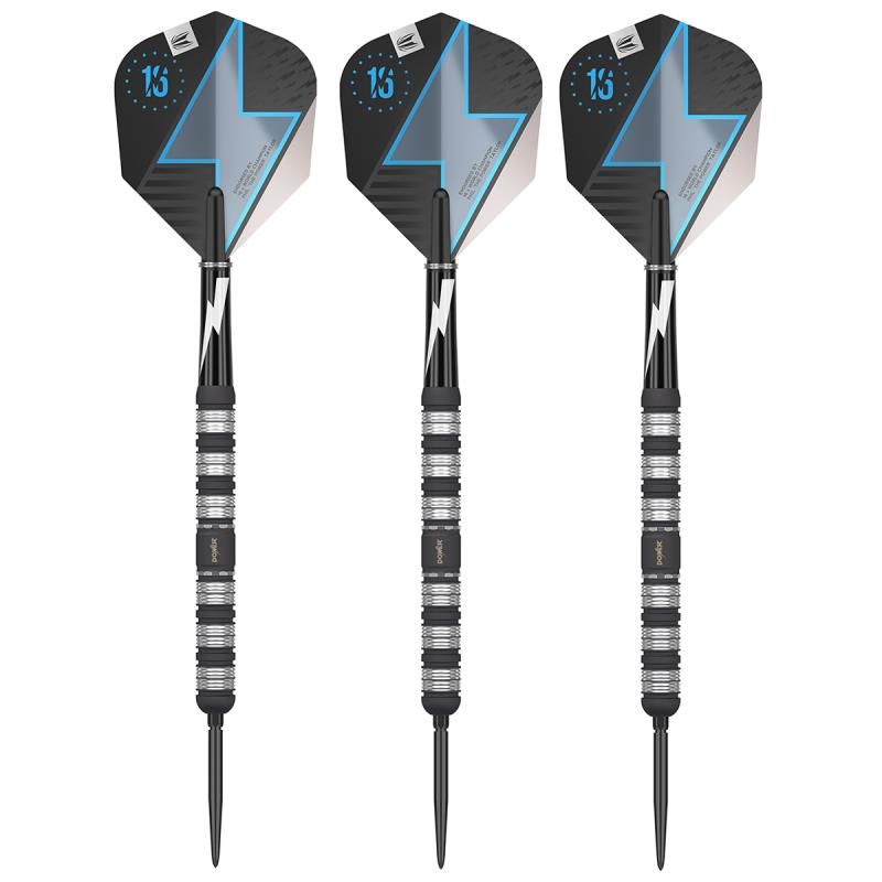 Steel Dartset (3 Stk) Phil Taylor "The Power" Black Serie 80% Swiss Point