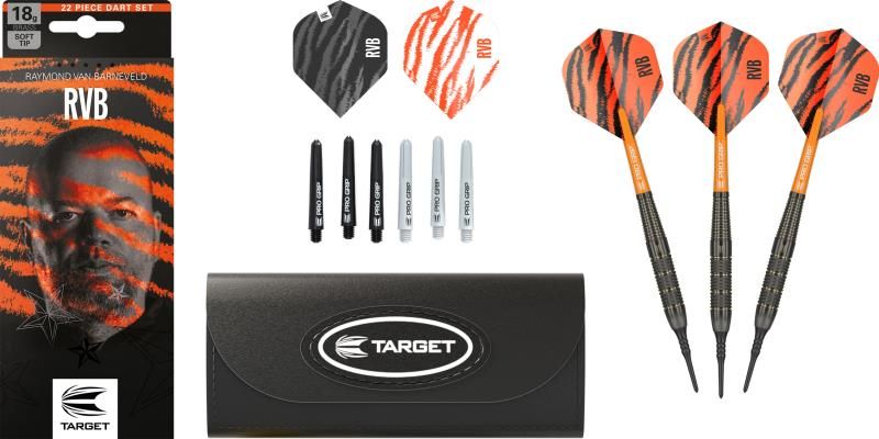 Soft Dartset (3 Stk) Raymond van Barneveld Brass 18g 2023