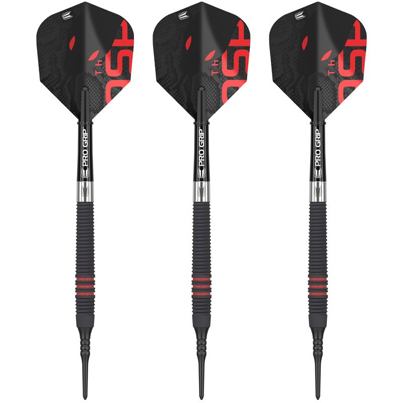 Soft Dartset (3 Stk) Nathan Aspinall 80% Black 18g 2023