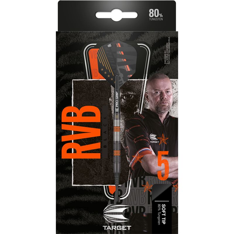 Steel Dartset (3 Stk) Raymond Van Barneveld 80% Black SP 2023