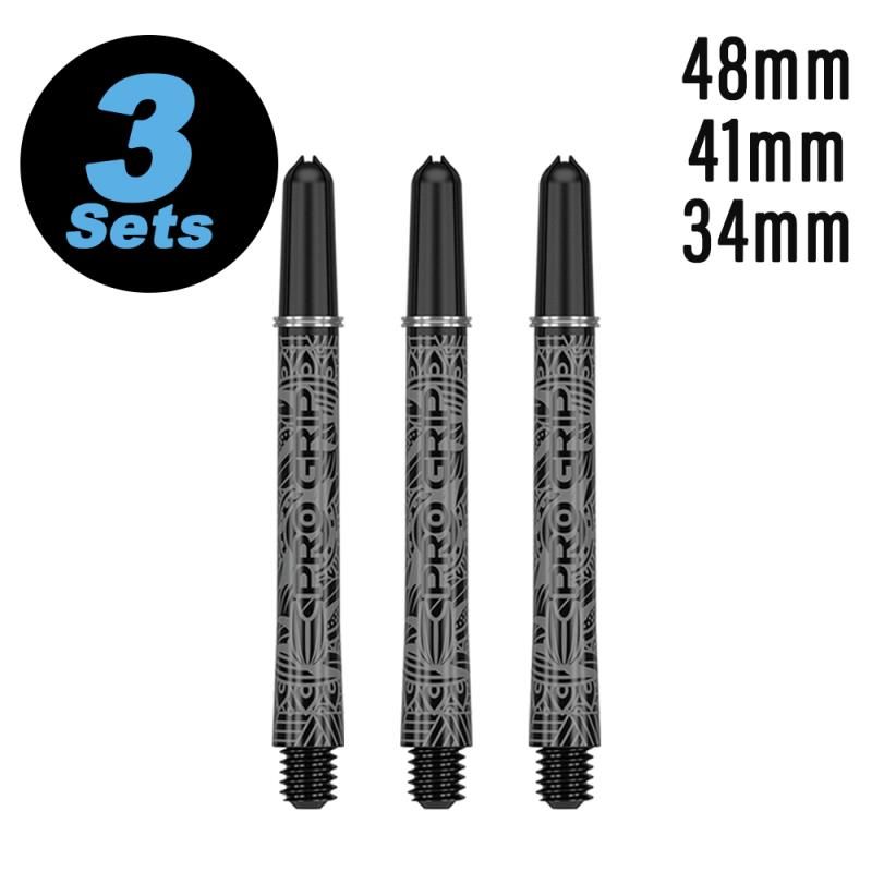 Shaft set (9 pcs) Ink Pro Grip 2BA black