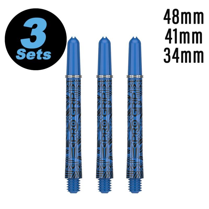 Schaftset (9 Stk) INK Pro Grip 2BA blau