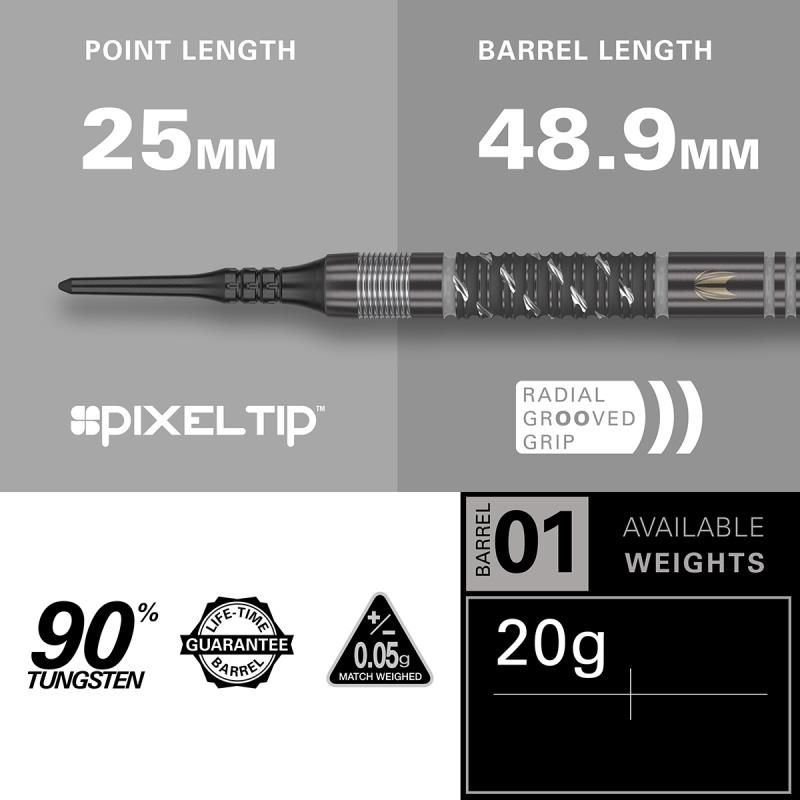 Soft Dartset (3 Stk.) Dimitri van den Bergh x Echo SP 2024