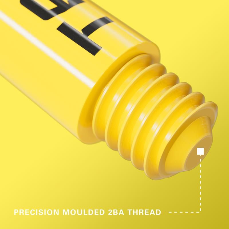 Schaftset (9 Stk) Nylon Pro Grip TAG gelb & schwarz 2BA