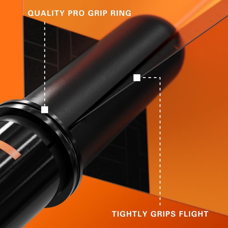 Shaft set (9 pcs) Nylon Pro Grip TAG orange & black 2BA