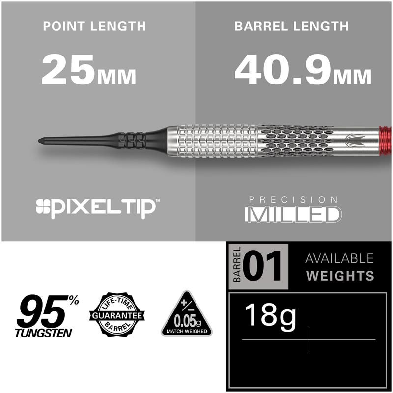 18g Soft Dartset (3 pcs) Stephen Bunting G5 95%