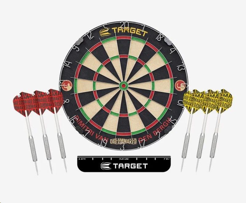 Dart Board Set Target Dimitri van den Bergh 2024
