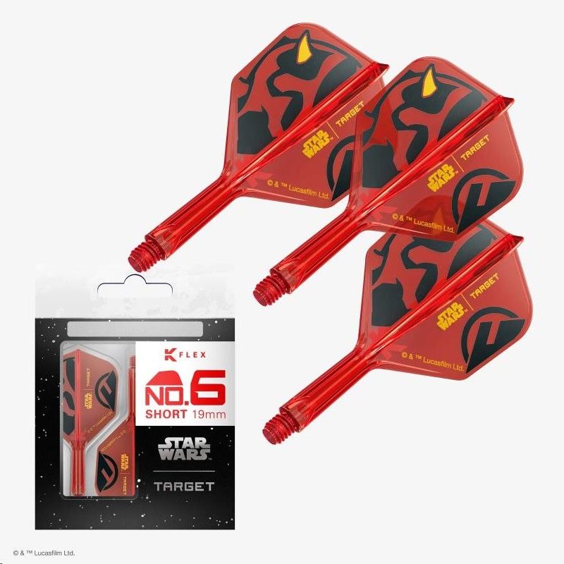 K-FLEX (3 pcs) Flight & Shaft  DARTH MAUL Starwars (No 6)
