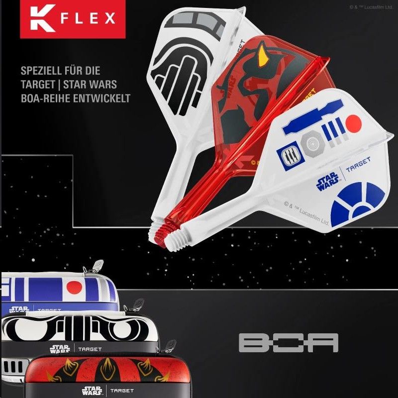 K-FLEX (3 pcs) Flight & Shaft  DARTH MAUL Starwars (No 2)