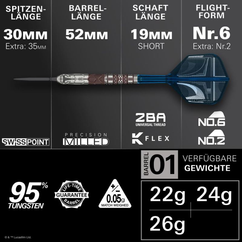 Steel Dartset Starwars Mandalorian 95% 2026