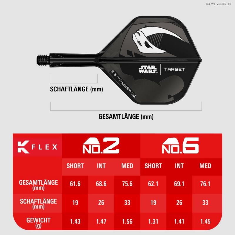 K-FLEX (3 Stk) Flight & Schaft Starwars Mandalorian (No2) Gift Set 2026