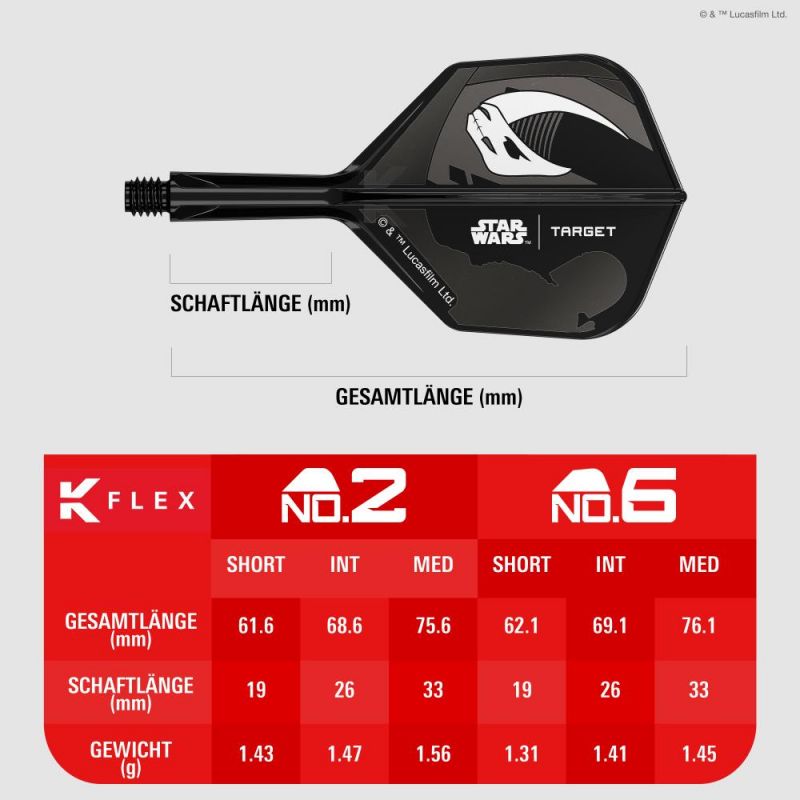 K-FLEX (3 Stk) Flight & Schaft Starwars Mandalorian (No6) Gift Set 2026