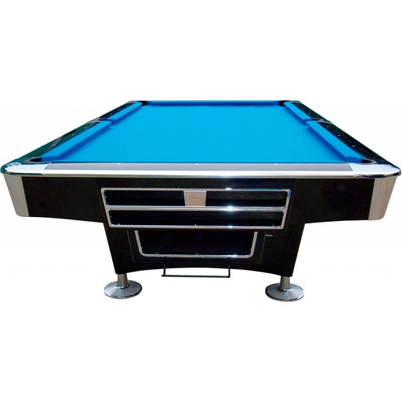 Pool Billiard table Buffalo Pro II 9ft black Pool playfield 254 x 127 cm