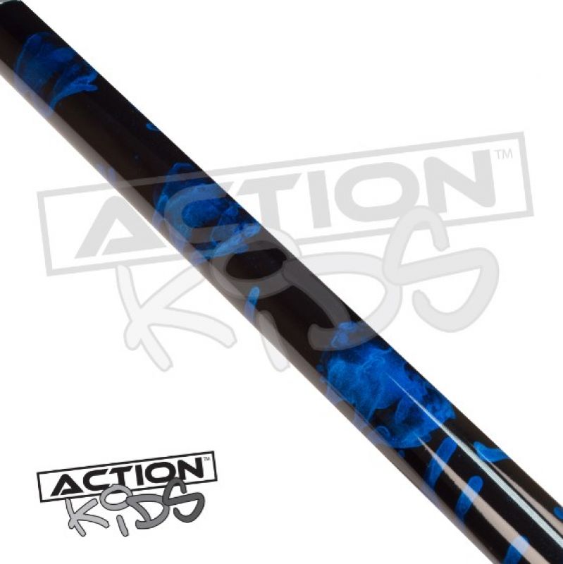 19 OZ Pool Cue 2-piece Action Junior blue / 12 mm glue on tip / L:123 cm