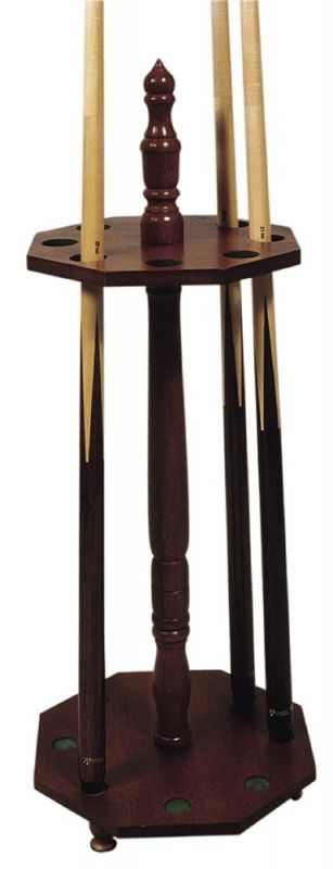 Cue Stand Mahagony octagonal for 8 Cues