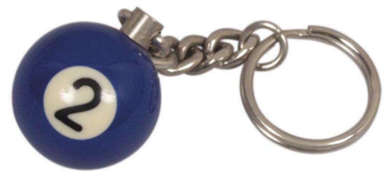 Keychain Pool Ball 25mm no. 2