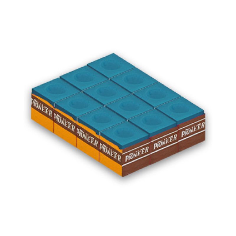 Billiard chalk Pioneer Tournament blue 12 pcs.