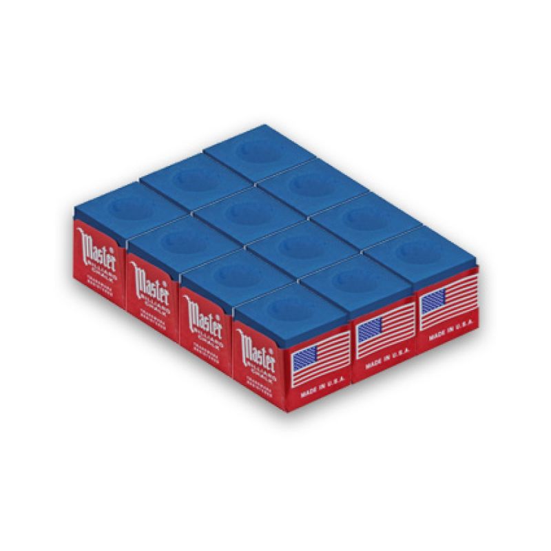 Billiard Chalk Master blue 12 pcs.