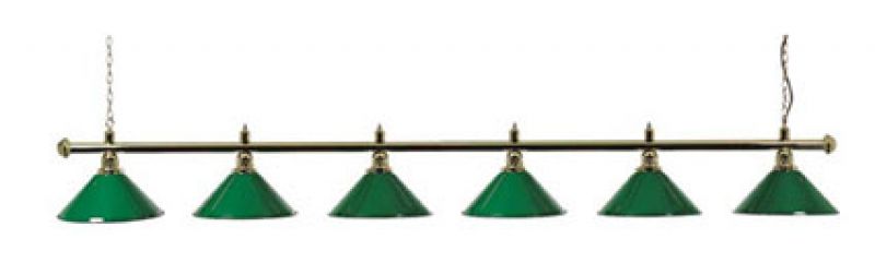 Billiard lamp brass 6 teilig