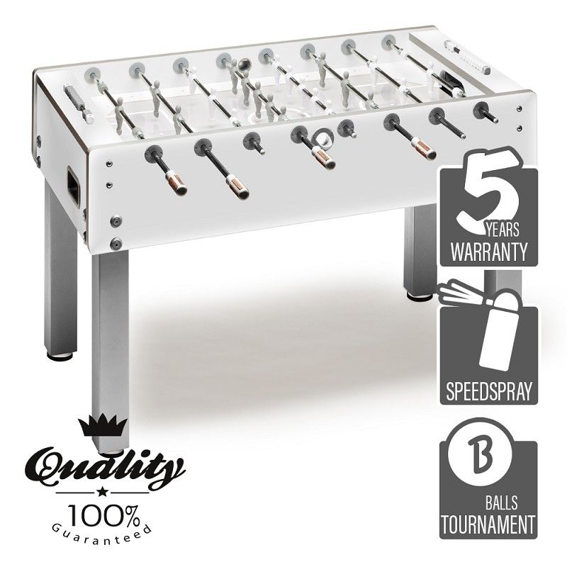 Football Table Garlando G500 Pro Pure White