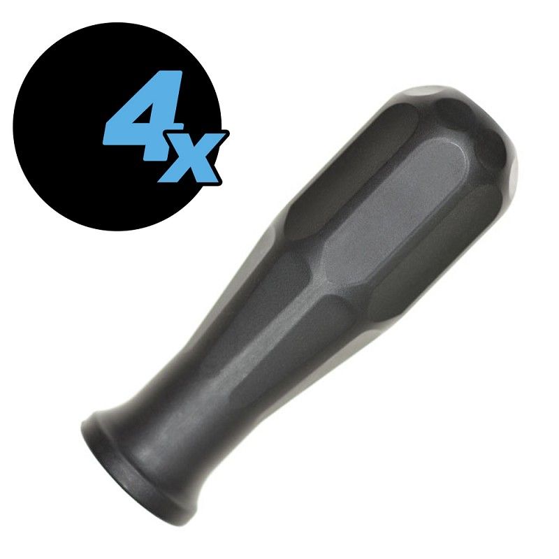 Handle plastic black for a player rod 16mm, Garlando, 4 pcs.