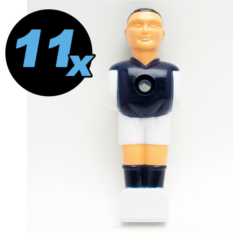 PVC-Figur blue with hexagonal hole for screw/nut, 11 pcs.