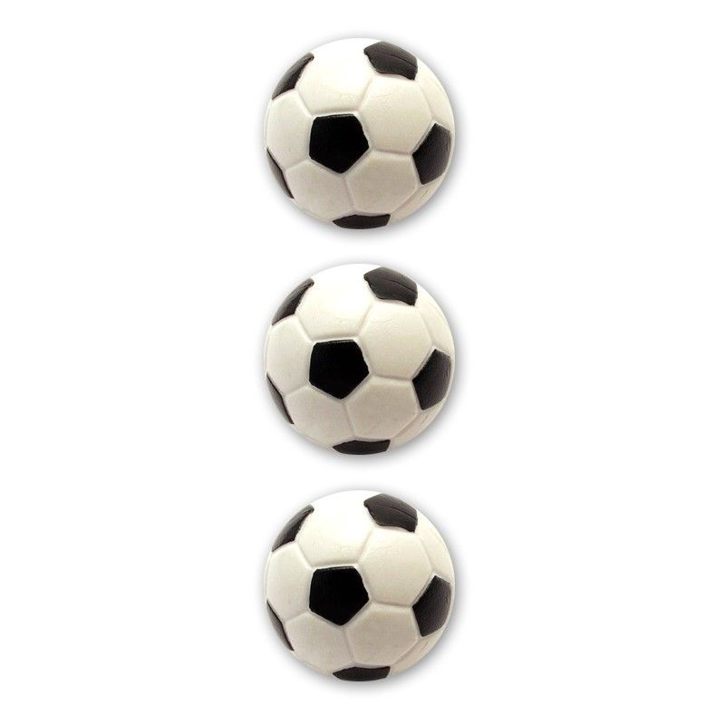 3 pcs Super Cosmos ball black/white for soccertable d 33 mm19g