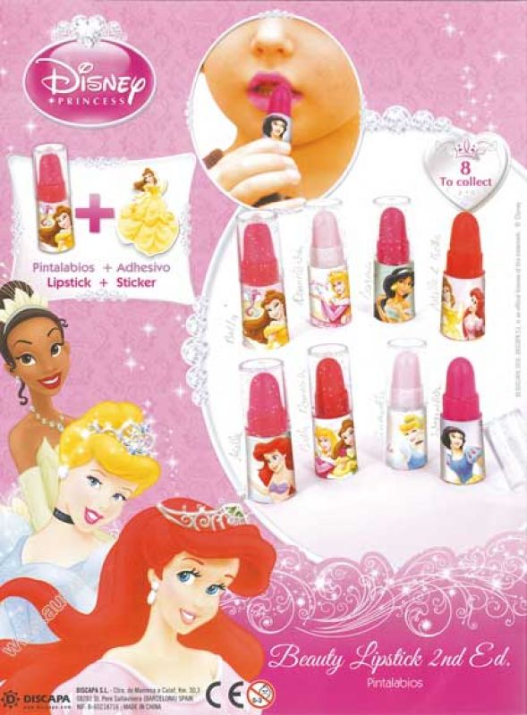 Machine filling for Gashapon Bandai Disney Beauty Princess lipsticks