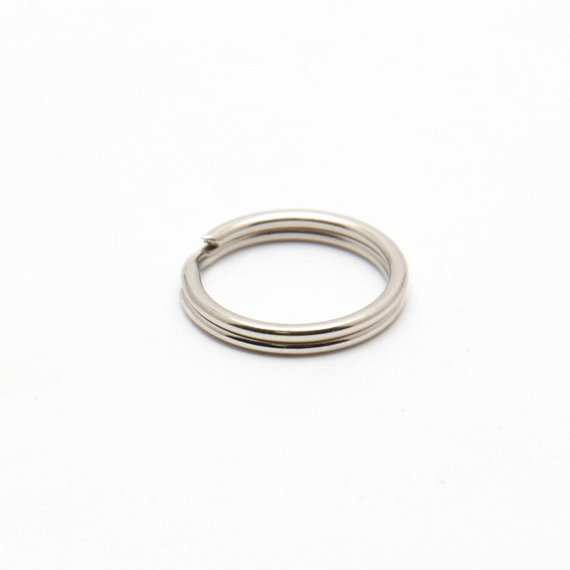 Steel split ring for Perlon wristband